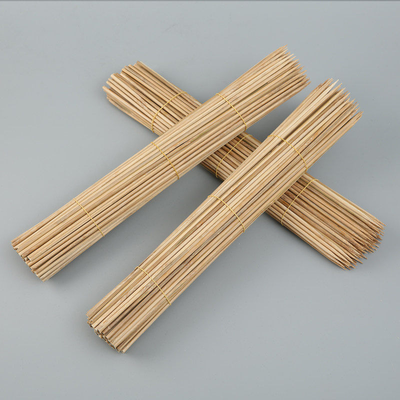 烧烤竹签40cm40mm一次性棉花糖面筋糖葫芦长竹签子竹签