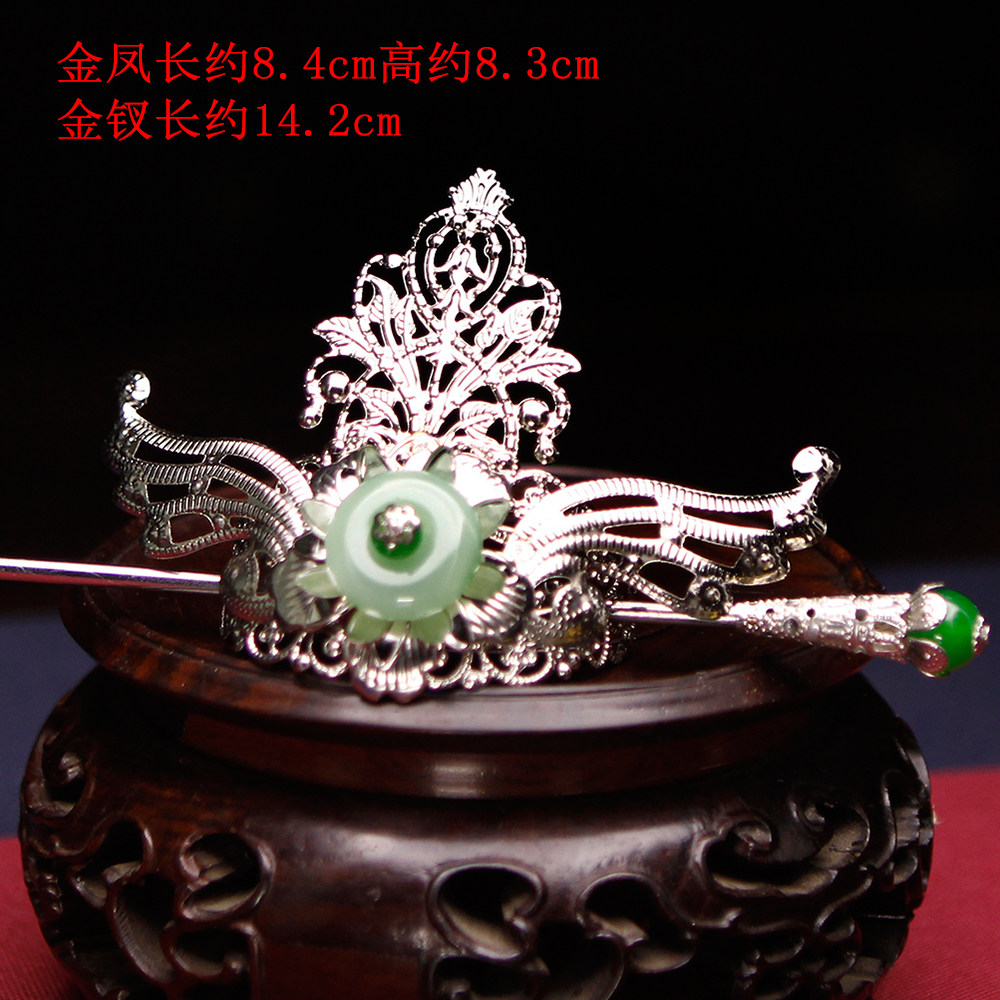 古风假发头饰古装公子发饰汉服复古发冠宫廷发饰