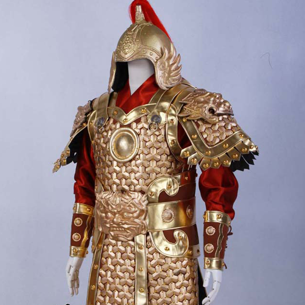 古代岳飞飞将军盔甲战袍士兵服装铠甲影视演出民族服装