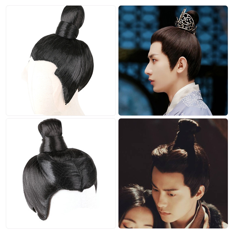 假发古装男士发套整顶短全头套发髻书生道士日常整顶假发