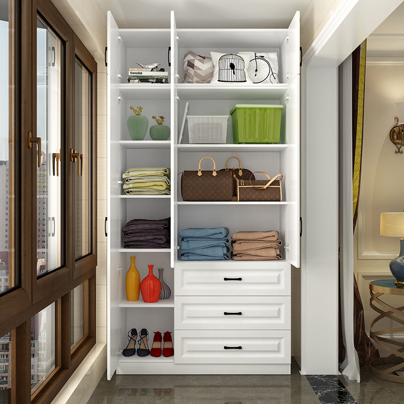 简约现代阳台储物柜收纳置物柜定制多功能阳台柜防晒杂物柜定制柜