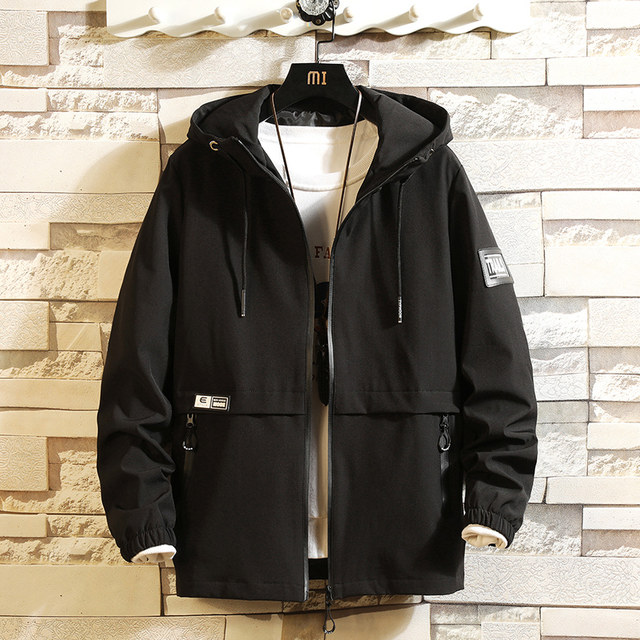 Men's coat men's spring and autumn 2020 new work clothes jacket men's casual trend Plush autumn and winter clothes Men's coat men's spring and autumn 2020 new work clothes jacket men's casual trend Plush autumn and winter clothes