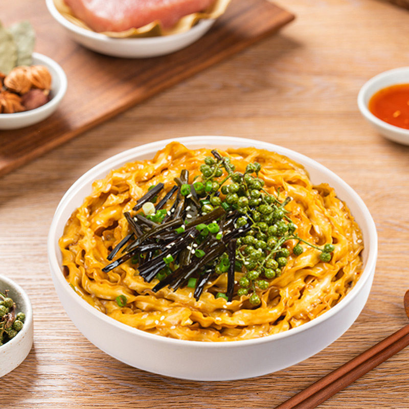 有你一面葱油椒麻拌面爽口椒麻拌面网红刀削面方便面热干面宽面条