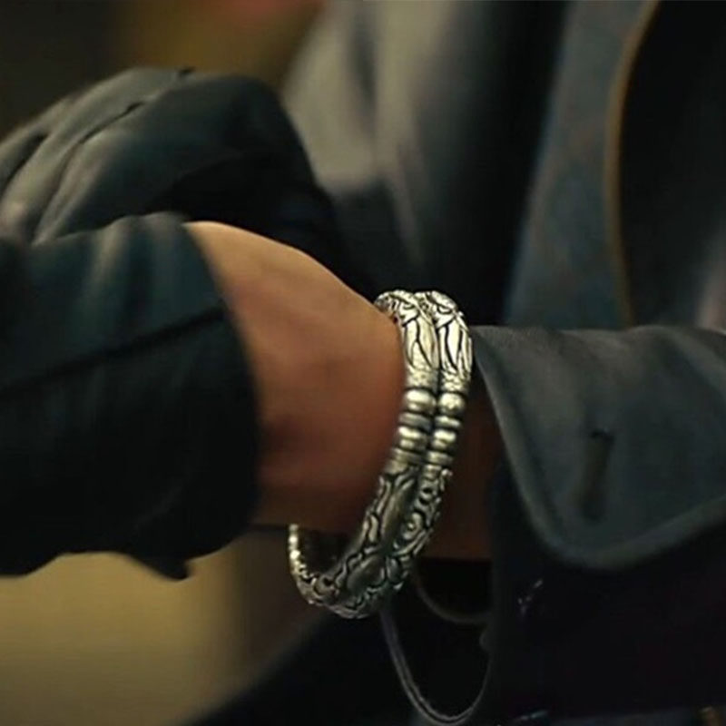 二响环guocsp手镯佛爷同款老九门张启山张日山双龙龙头手镯