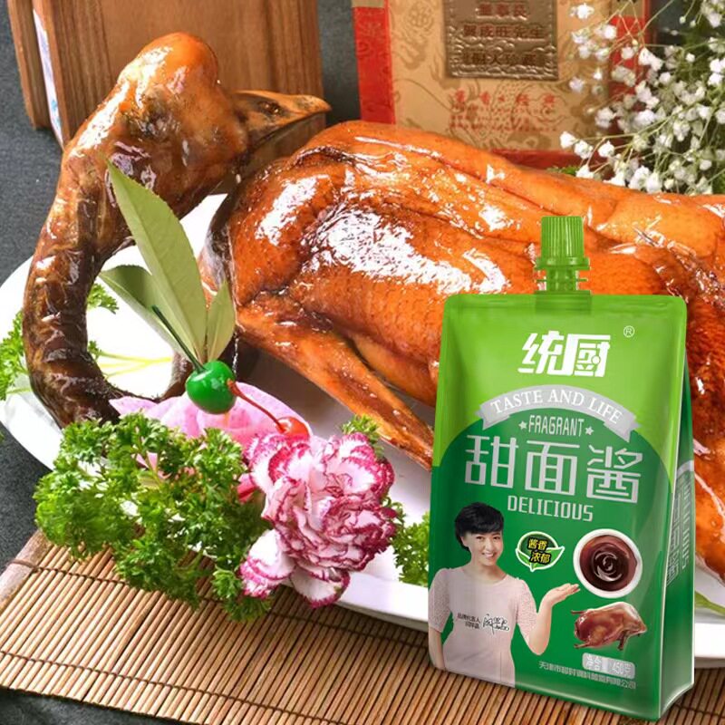 家用天津统厨450g袋装甜面酱老北京炸酱专用煎饼酱类调料