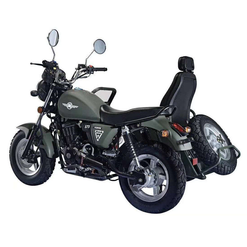 银钢边三轮偏三轮摩托车yg200b带倒挡轴传动电喷驾校教练车可上牌