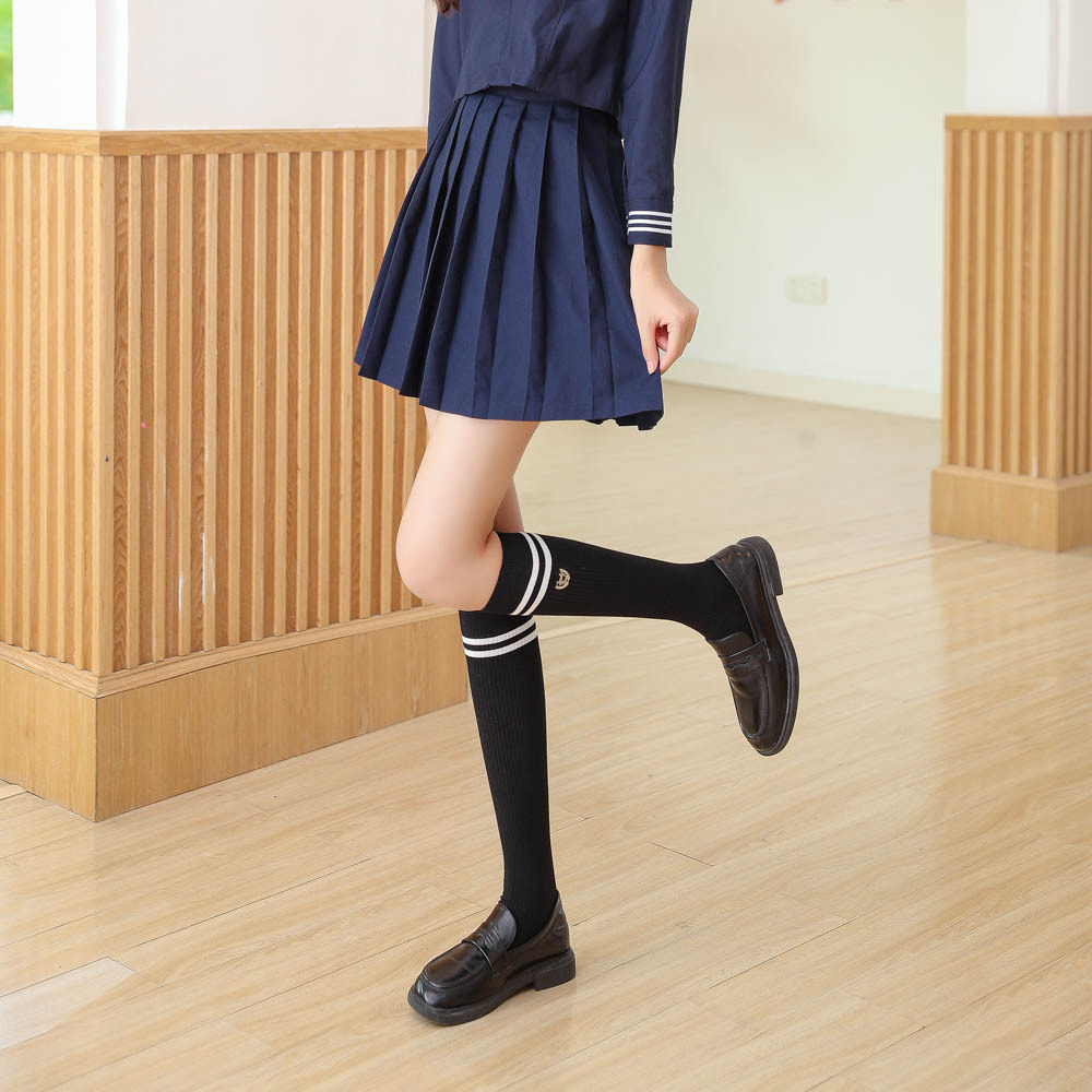 中筒半腿袜子女ins潮日半截jk韩版运动小腿儿童袜子(0-16岁)