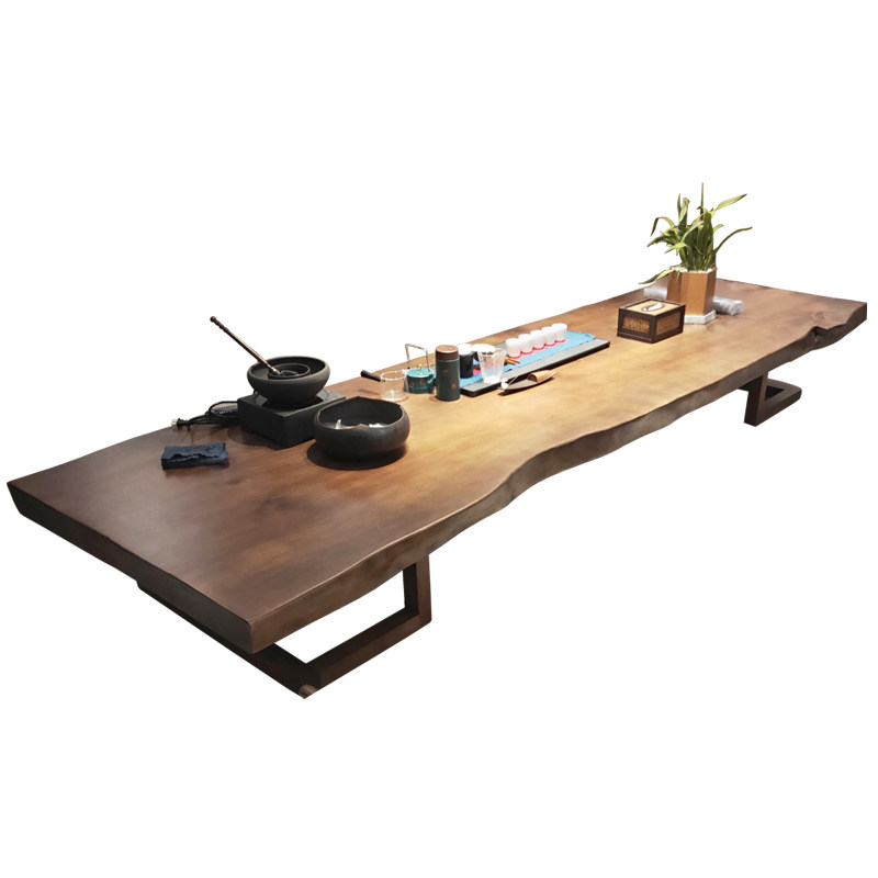 实木大板茶桌椅组合原木茶台泡茶桌日式榻榻米桌子矮桌会议桌长桌
