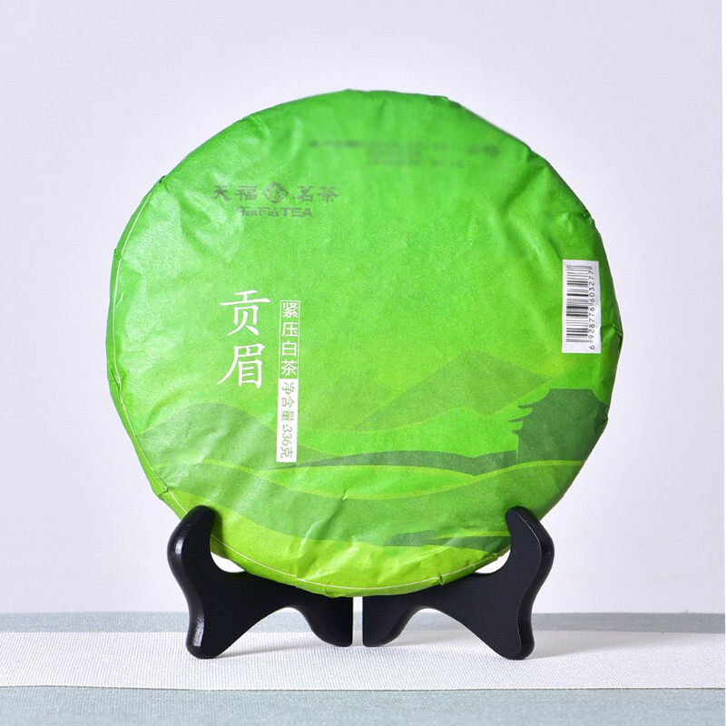 天福茗茶贡眉白茶正宗白茶鲜馈赠亲朋好友茶礼336g棉纸贡眉