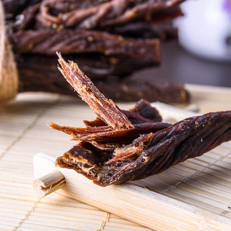 大牧场手撕风干牛肉干内蒙古特产零食草原散装原味超干牛肉干500g