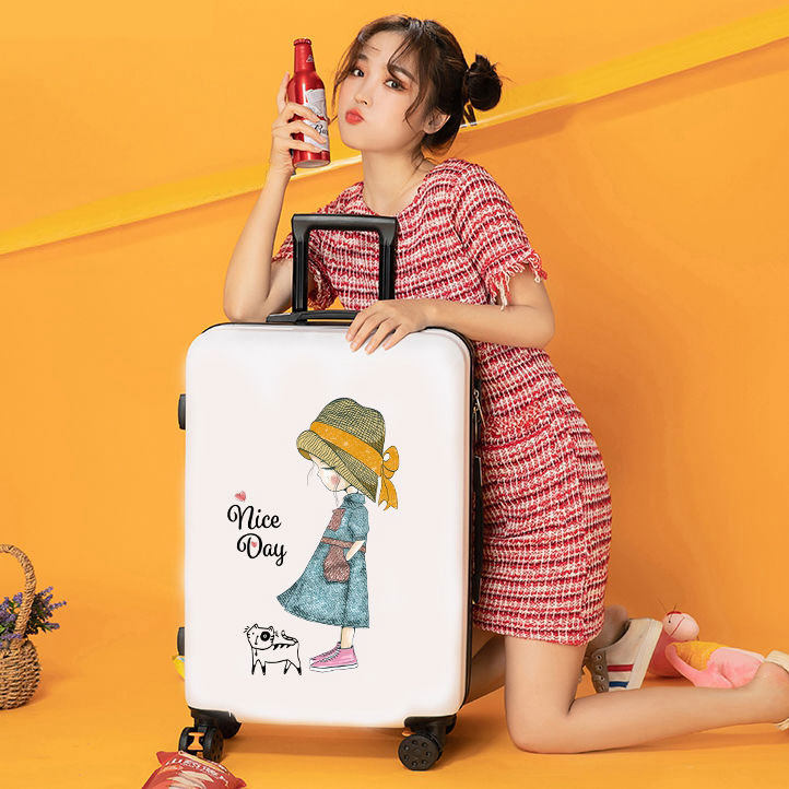 少女网红ins时尚静音轮女卡通动漫行李箱拉杆旅行箱