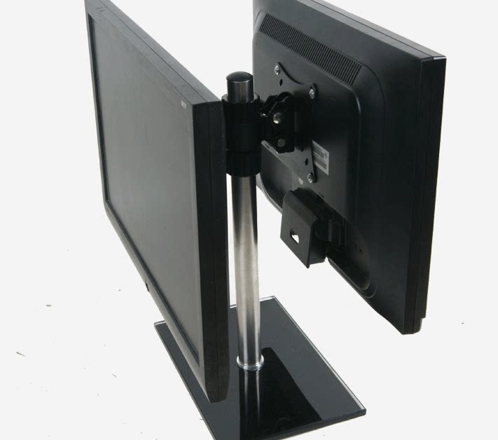 19/21/22/24寸双屏显示器底座通用桌面万能台式电脑支架壁挂脚架