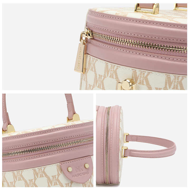 magicking时尚单肩包单肩圆筒高级2021新款女包包女包水桶包