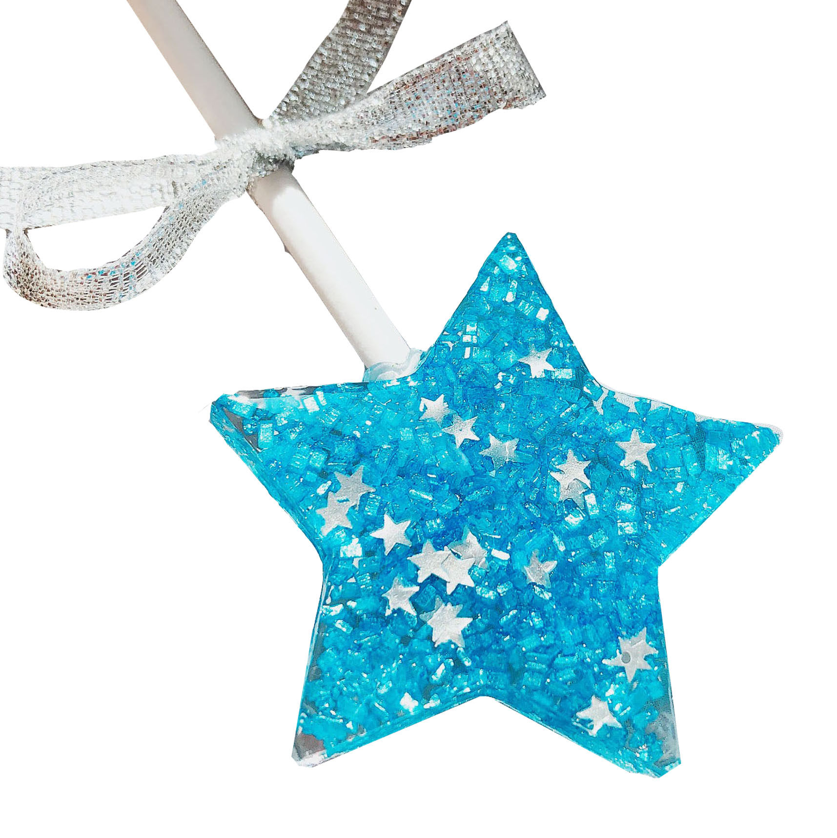 墨大叔的蓝色五角星棒棒糖定制大波板糖喜糖果送男女友手工零食