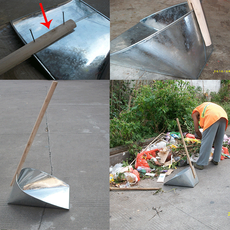 加厚金属手提式铁戳子铁垃圾铲铁簸箕单个簸萁撮子撮箕单个垃圾斗