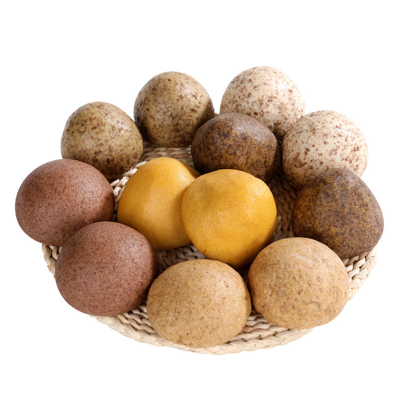 山东纯手工无蔗糖粗粮全麦馒头杂粮燕麦代餐荞麦窝窝头包早餐12个