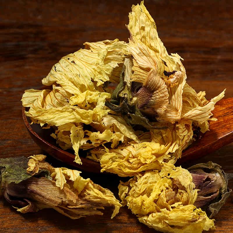 黄蜀葵花250克黄葵侧金盏黄秋葵水棉花非特级野生中药材黄蜀葵花_双氙