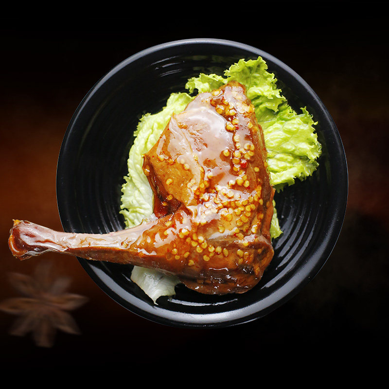 鸡腿老李食品五香大鸡温州卤味即食熟食香辣鸡肉零食