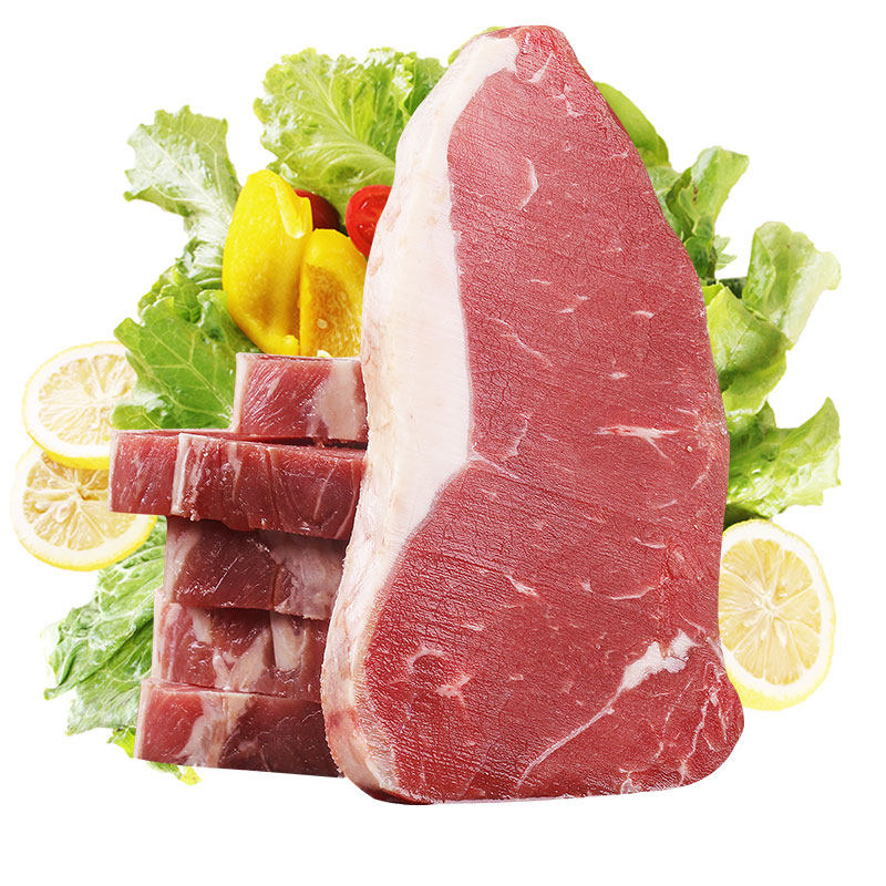 牛百岁0添加原切西冷眼肉牛排家庭牛扒套餐非腌制黑椒1200g
