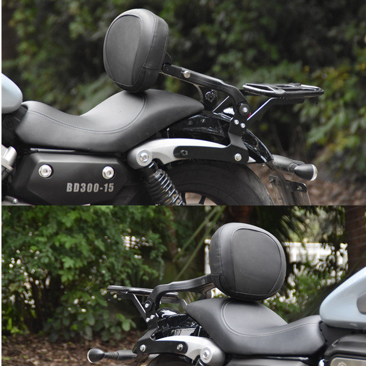 适用奔达金吉拉本田cm300改装折叠靠背摩托车多功能摩托车尾翼