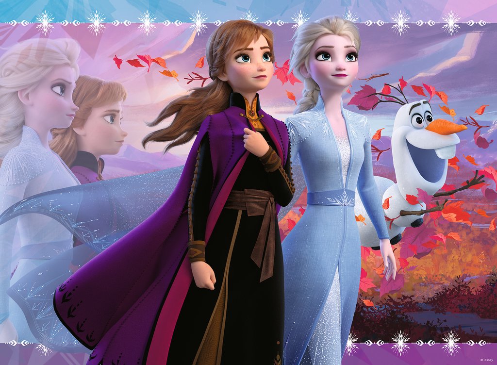现货ravensburger冰雪奇缘迪士尼100片德国进口拼图儿童拼图