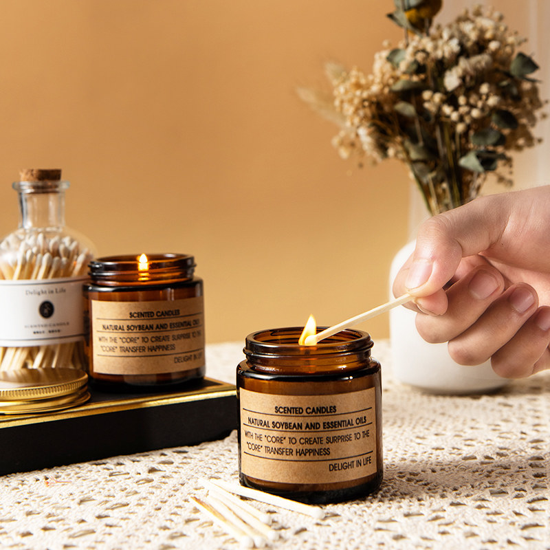 野兽精油香薰蜡烛熏香家用室内小众持久卧室香薰蜡烛