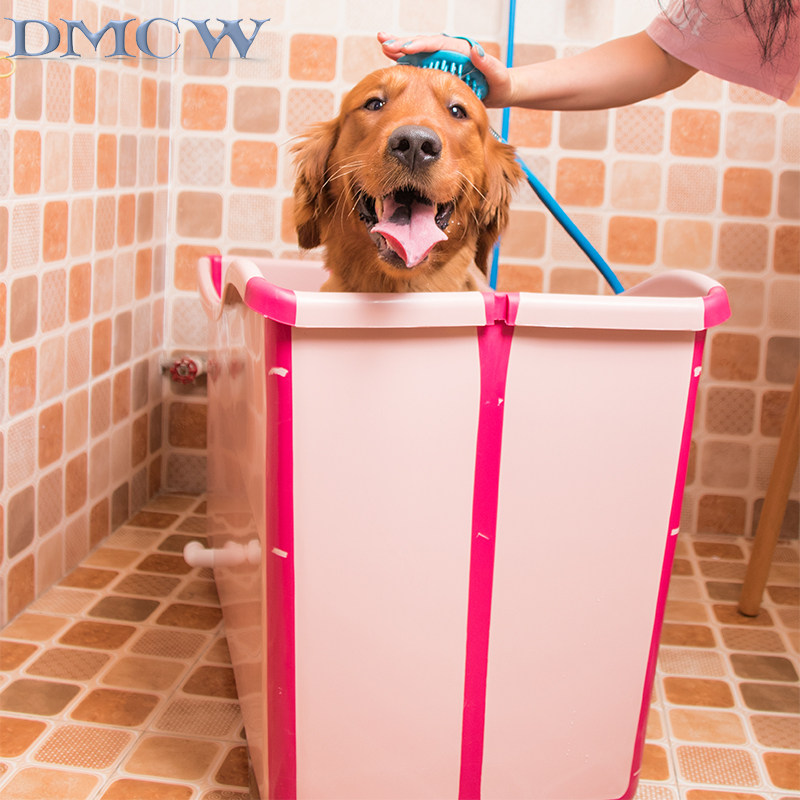 宠物大号洗澡狗狗可折叠浴盆中大型犬巨浴缸游泳池浴池