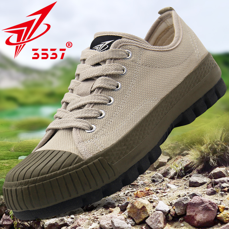 际华3537解放鞋男帆布训练鞋女耐磨工地劳动胶鞋防臭劳保鞋夏