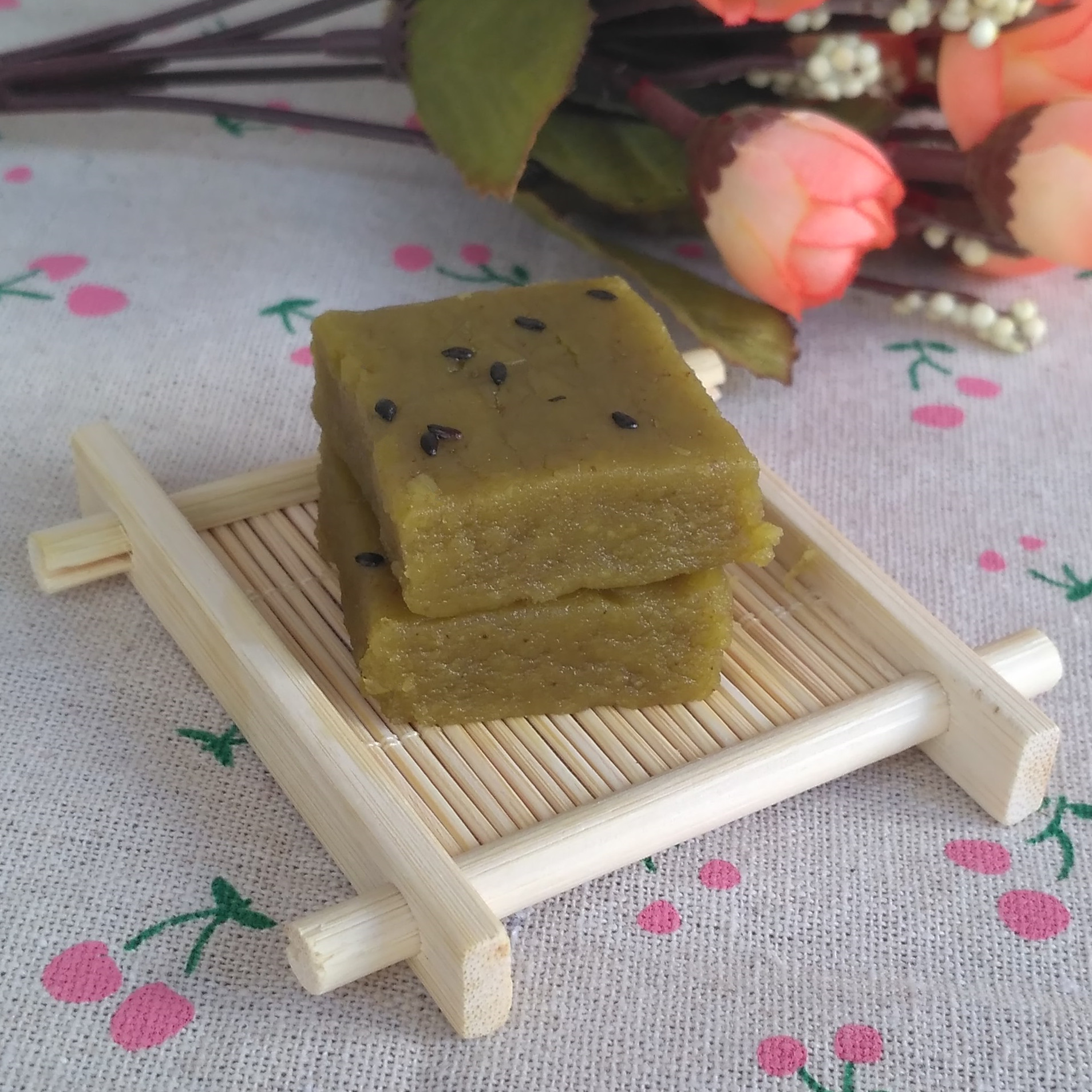 安徽泾县特产绿豆糕传统手工豆沙糕点怀旧食品端午节礼品特价包邮