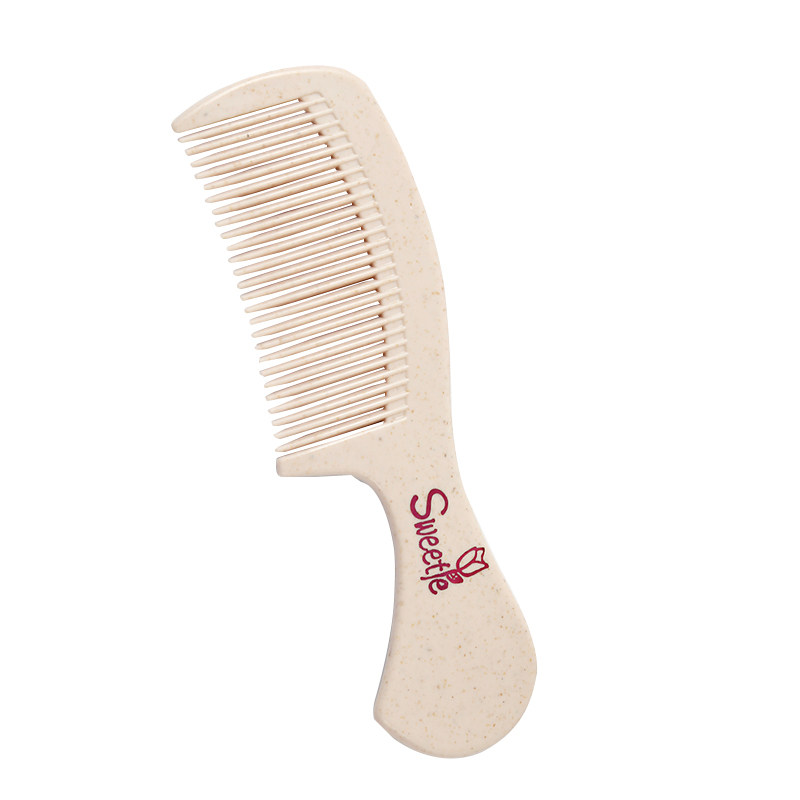 小麦秸秆梳子儿童梳头发神器碎发刘海细齿密梳梳子