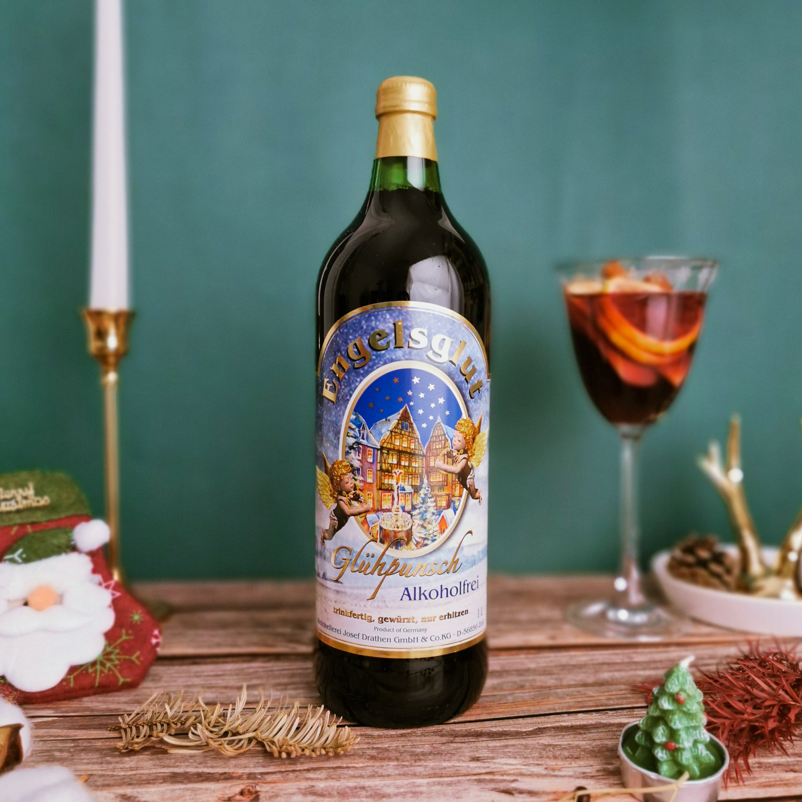 红酒德国进口小天使圣诞欧盟有机大瓶红葡萄酒酒精干红静态葡萄酒