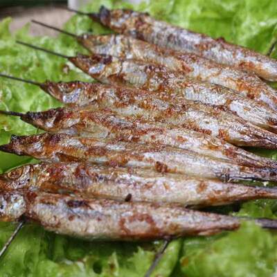 家用鱼串30支烧烤油炸串串冷冻半成品商用多省三包多春鱼 原价46元