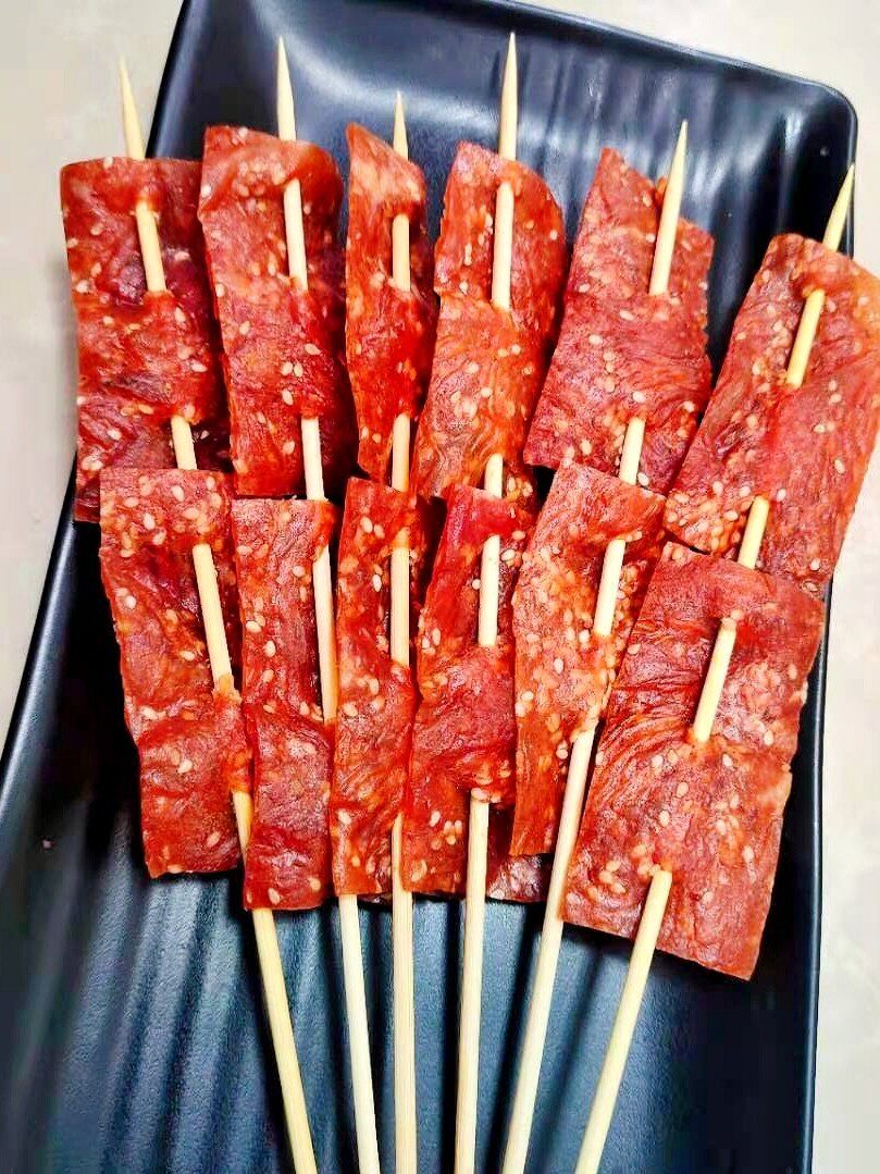 猪肉猪脯肉串烧烤食材生肉脯一包20串多省包包生猪肉