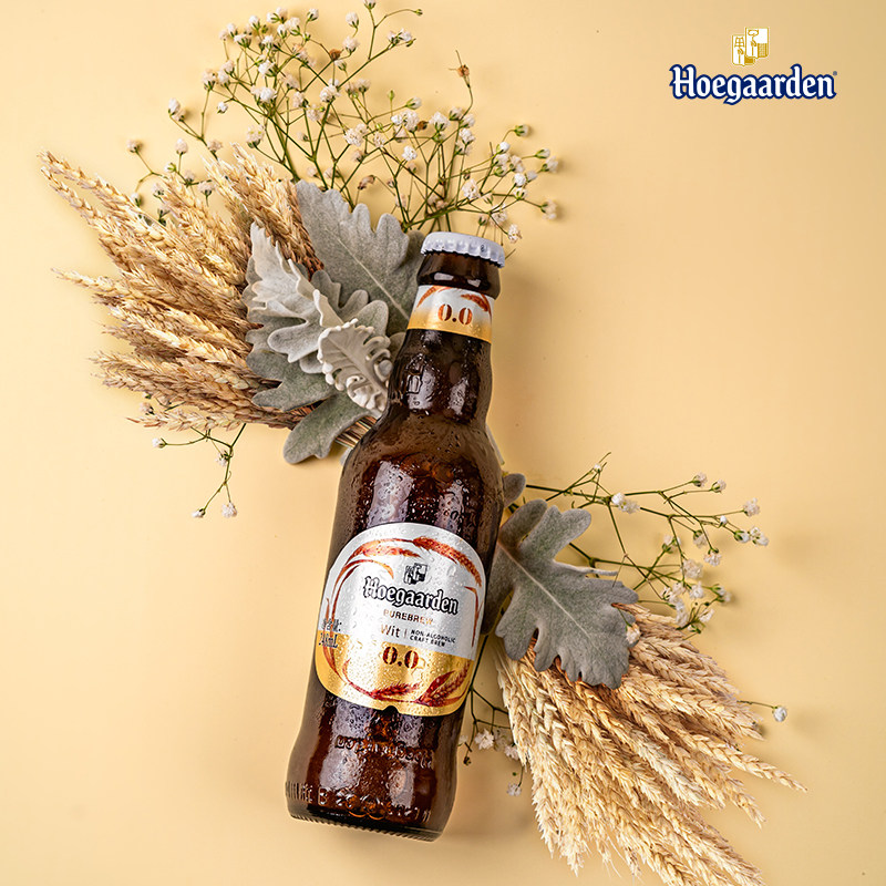 啤酒hoegaarden福佳白啤酒低卡小麦果味无醇248ml24瓶装啤酒