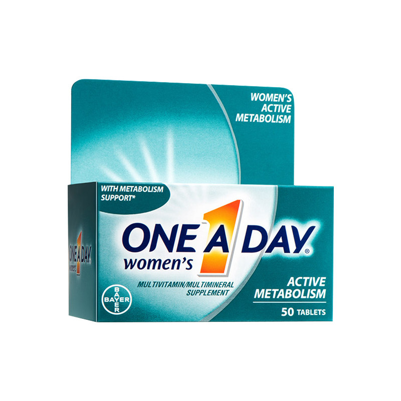 拜耳one a day女士复合维生素促进新陈代谢提升免疫力补充维生素c