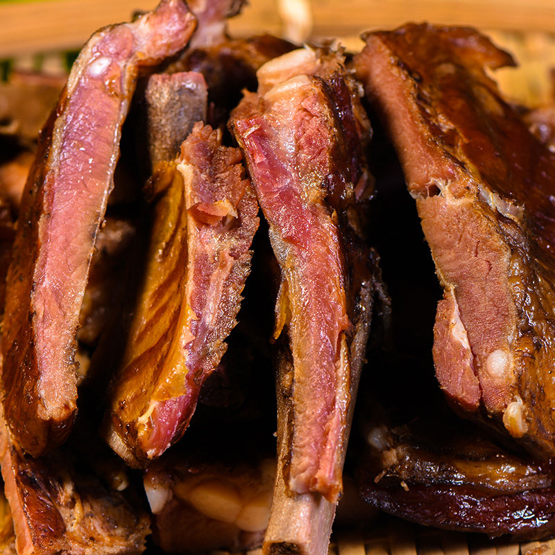 排骨腊肉四川特产烟熏腊排农家风味400克腊