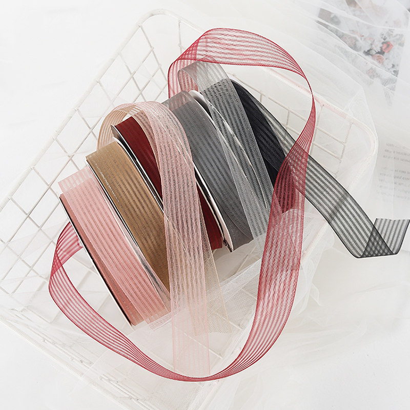材料韩国花束包装丝带克丽礼盒纱带绑带纸花花艺缎带