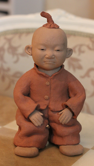 泥人张欧式陶艺手工家居摆件创意乡土饰品男女【夫妻那些事】