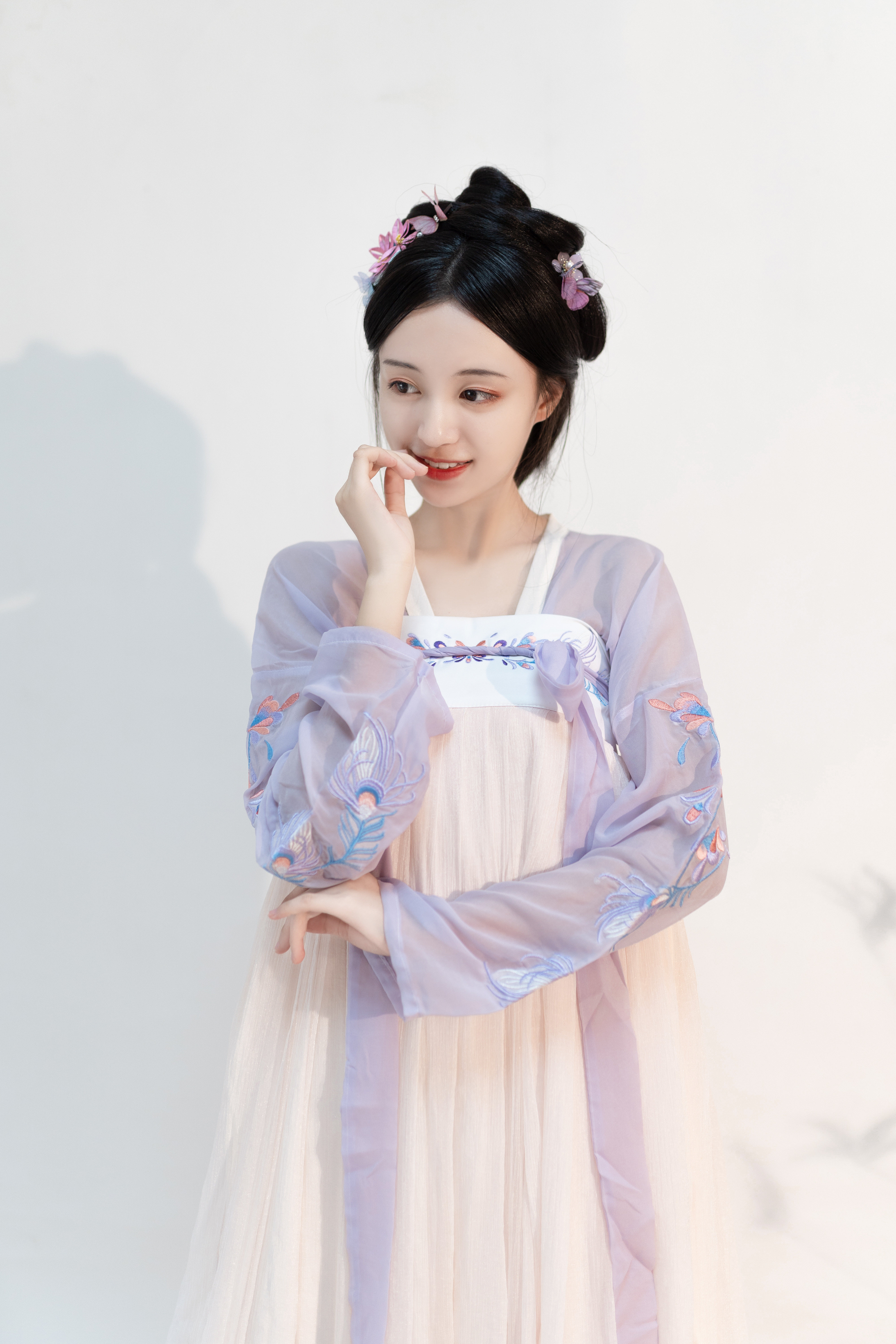 [雀翎]汉韵阁芙蓉原创汉服女刺绣对襟齐胸襦裙夏仙女清新淡雅日常