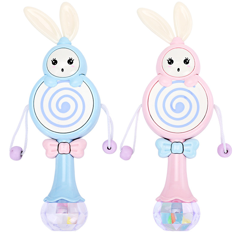 婴儿玩具摇铃0-1岁抓握可啃婴幼儿3-6-12个月9女宝宝摇铃