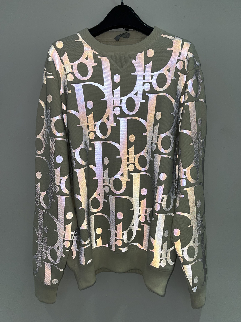 diorhomme男士印花反光针织卫衣2021春夏正品卫衣