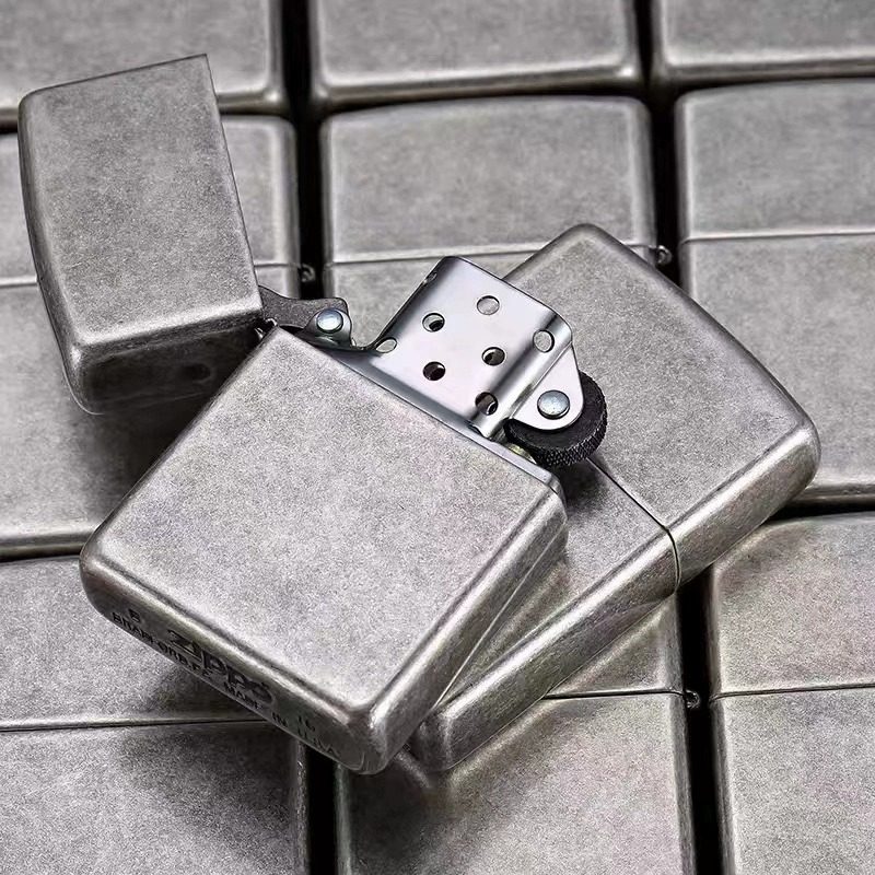 zippo美国官网原装纯铜打火机正品古银光板121fbzippo