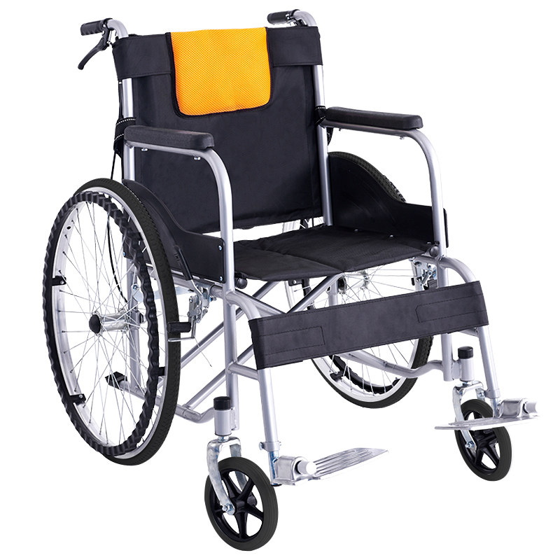 助邦轮椅折叠轻便便携超轻老年手推车老人代步轮椅