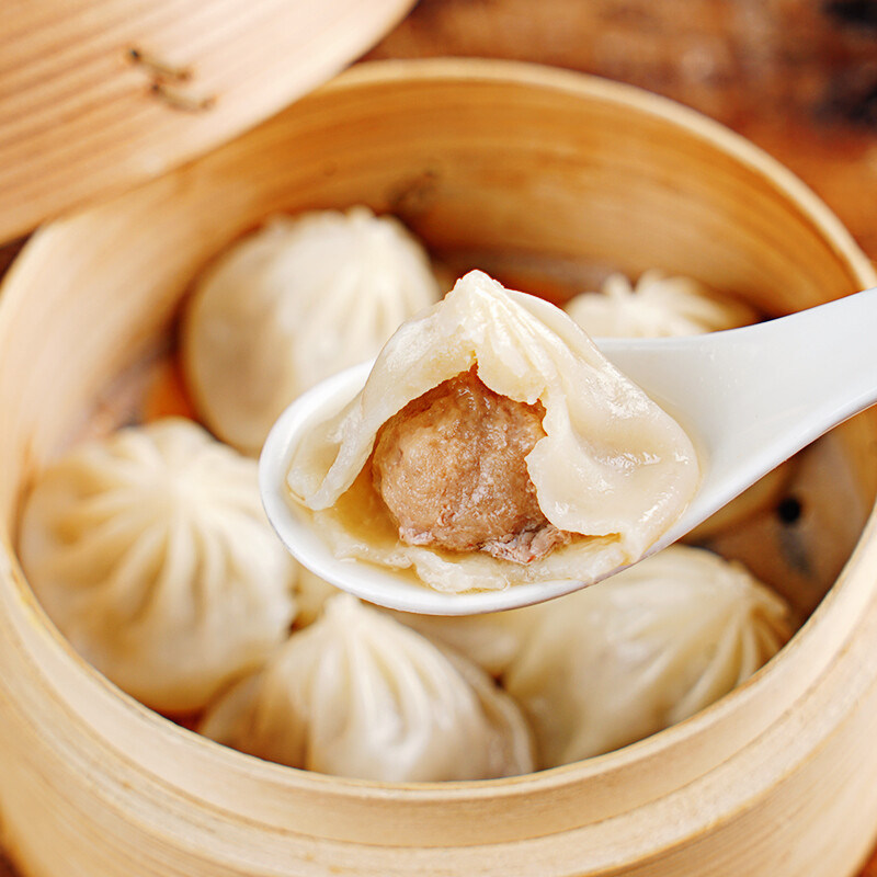 加藤利灌小笼包1kgg10包广式早茶点心包子速冻包点