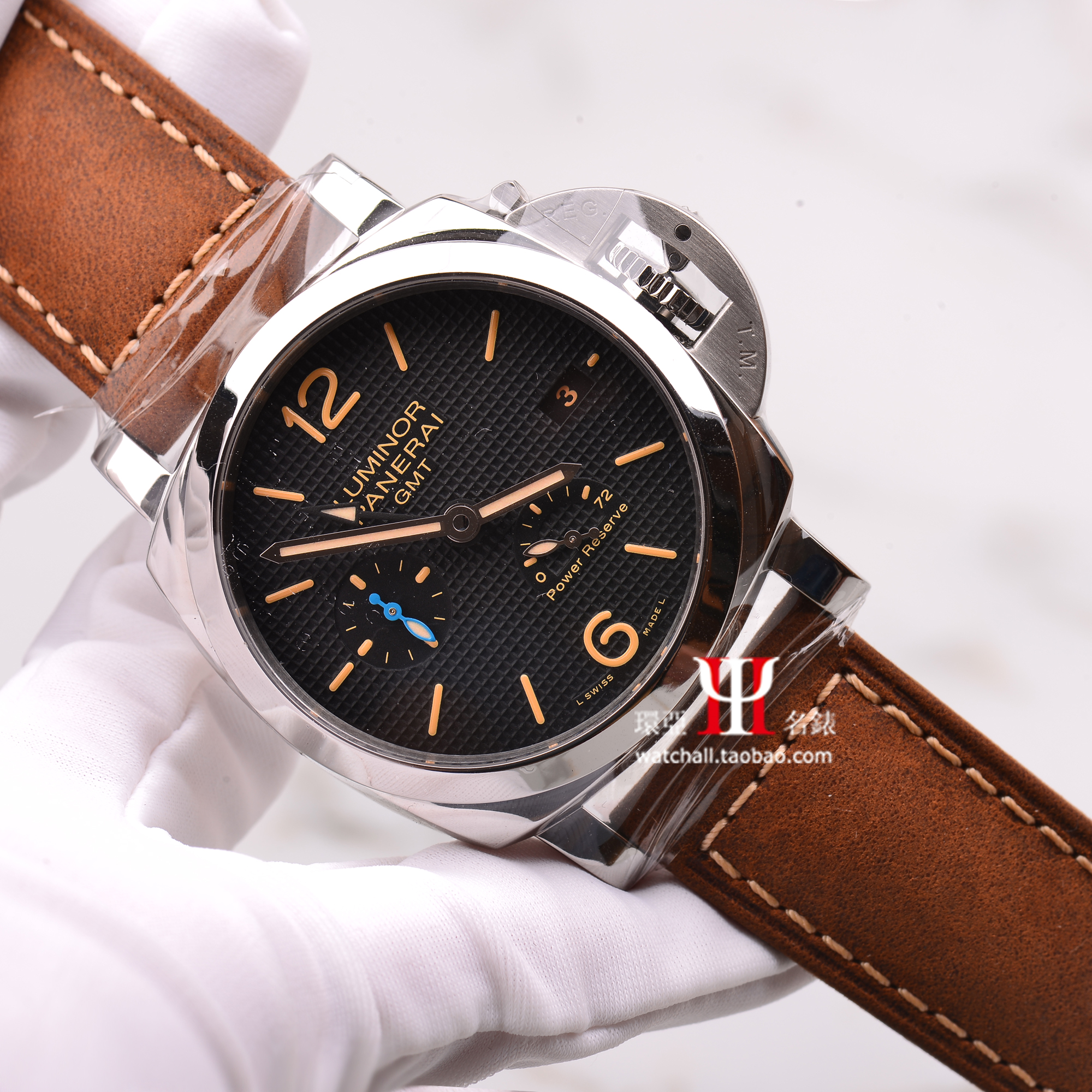 【联保】Panerai沛纳海42毫米3日动力两地时机械男表PAM01537