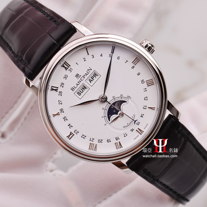 【环亚】宝珀VILLERET长动力年历月月相机械男表6263-1127-55B