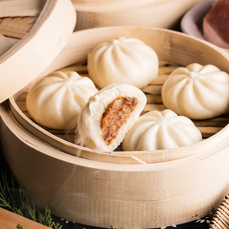 三全快厨猪肉包鲜肉包大肉包儿童早餐点心面食速冻包子酒店半成品