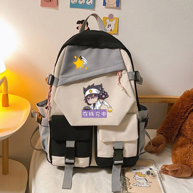 凹凸世界书包安迷雷狮卡通动漫双肩包男高中小学生双肩背包