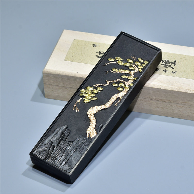 徽墨正宗墨条用墨条书画作品文房四宝收藏墨锭墨块纯松墨块