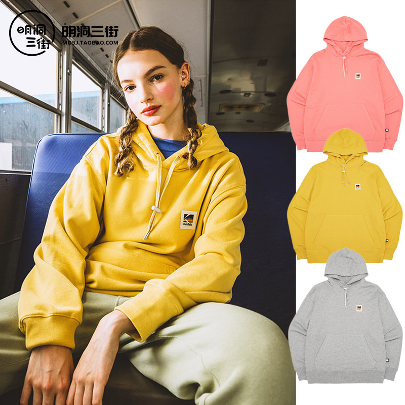 韩国代购直邮kodak柯达男女纯色连帽宽松百搭运动卫衣